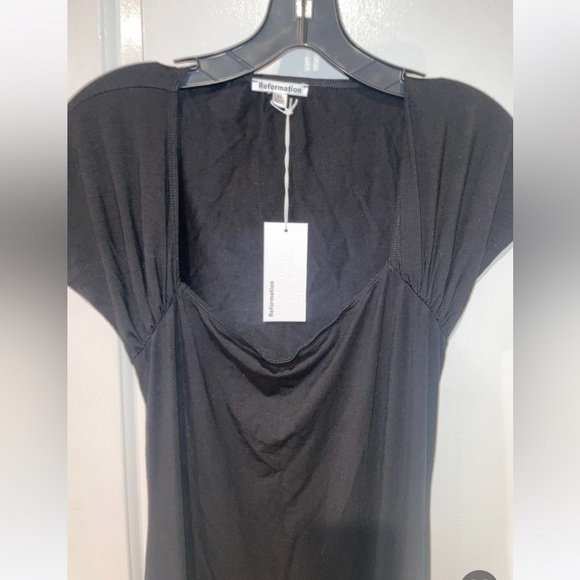 NEW! REFORMATION Harlyn Knit Dress in Black 🖤 size XL NWT! - Picture 13 of 13